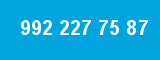 992 227 75 87 992 227 75 87
